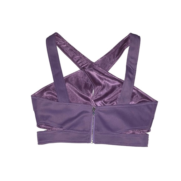 Purple cross Crop Tobi Top - Picture 2 of 5